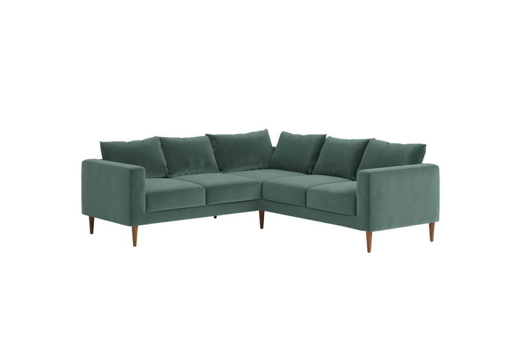 [Seafoam Recycled Velvet | Individual Cushions]