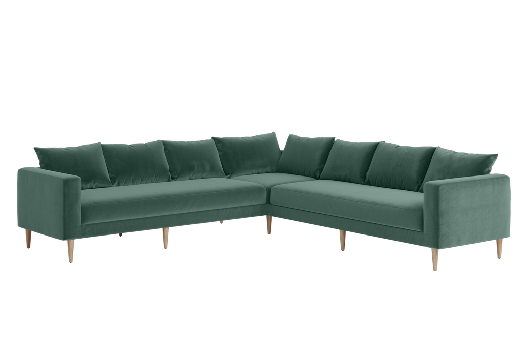 [Seafoam Recycled Velvet | Bench Cushions]