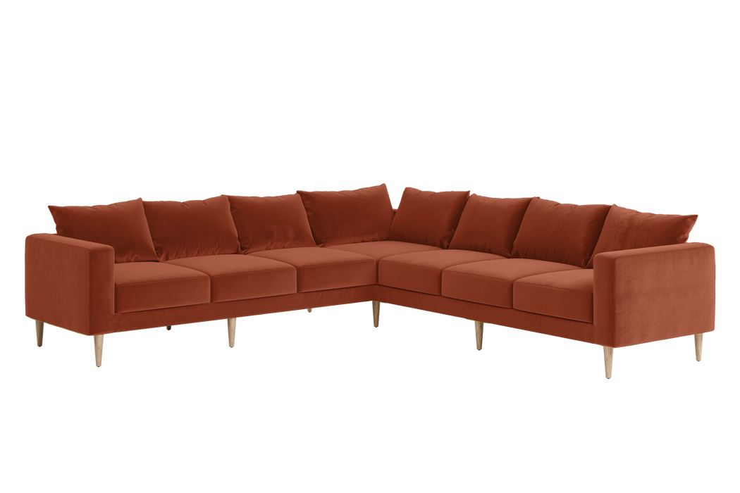 [Amber Recycled Velvet | Individual Cushion Sofa]