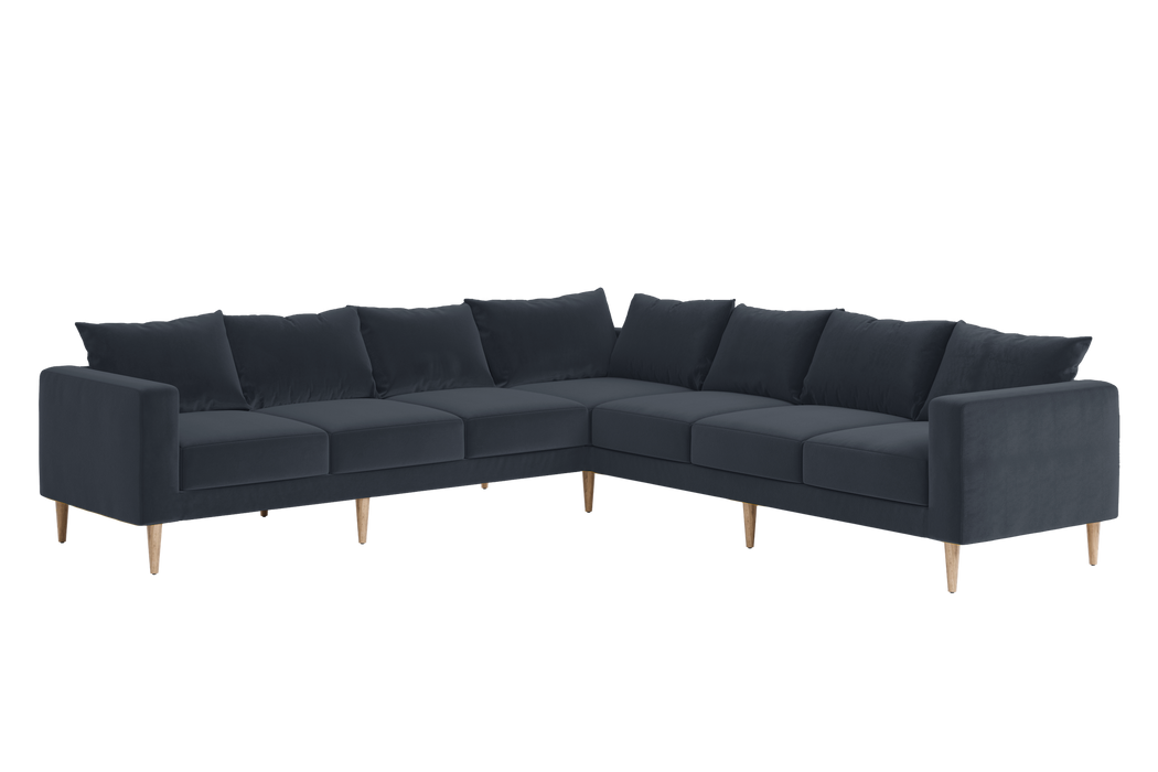 [Ash Recycled Velvet | Individual Cushion Sofa]