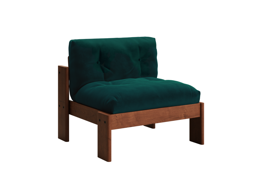 The Bacana Lounge Chair in Recycled Velvet by Sabai