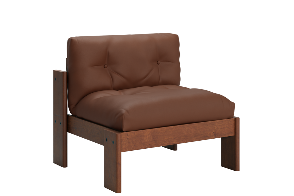 The Bacana Lounge Chair in Cactus Leather by Sabai