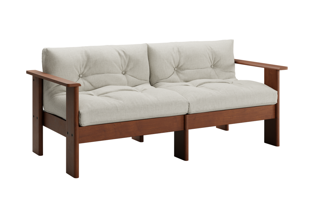 The Bacana Loveseat in Hemp by Sabai