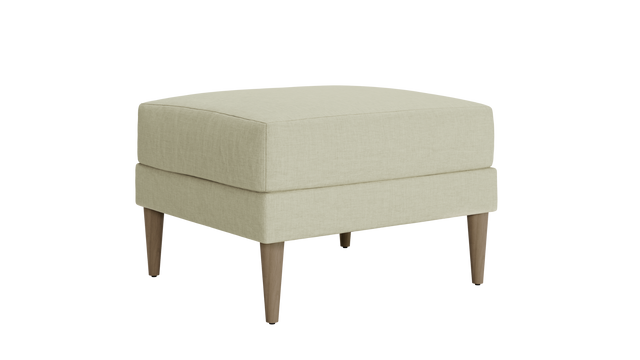 Slipcover: The Essential Ottoman in Hemp Blend