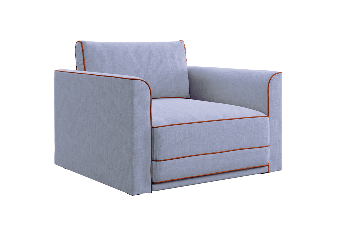 The Eclipse Chair in Hemp - Thistle / Amber