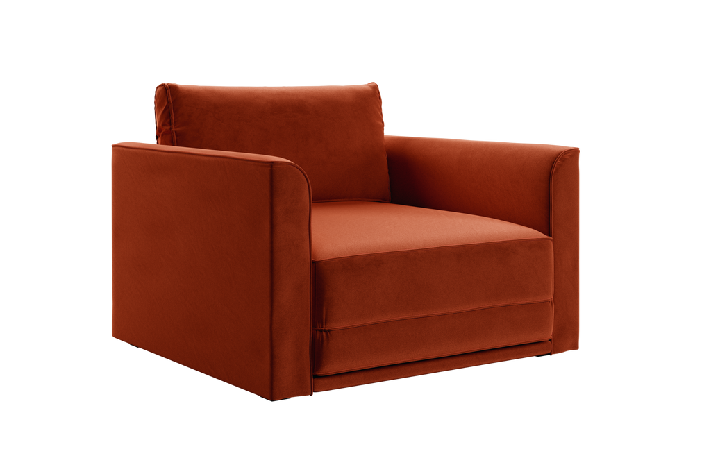 The Eclipse Sleeper Chair in Recycled Velvet by Sabai