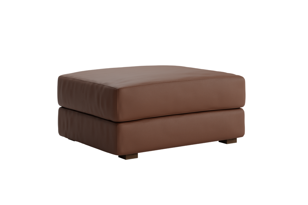 The Elevate Ottoman in Cactus Leather by Sabai