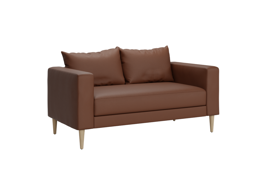 The Essential Loveseat in Cactus Leather by Sabai