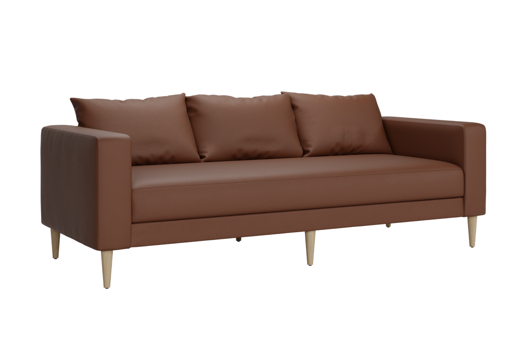 The Essential Sofa in Cactus Leather by Sabai