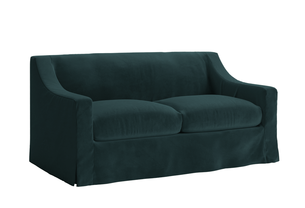 The Evergreen Loveseat in Recycled Velvet by Sabai