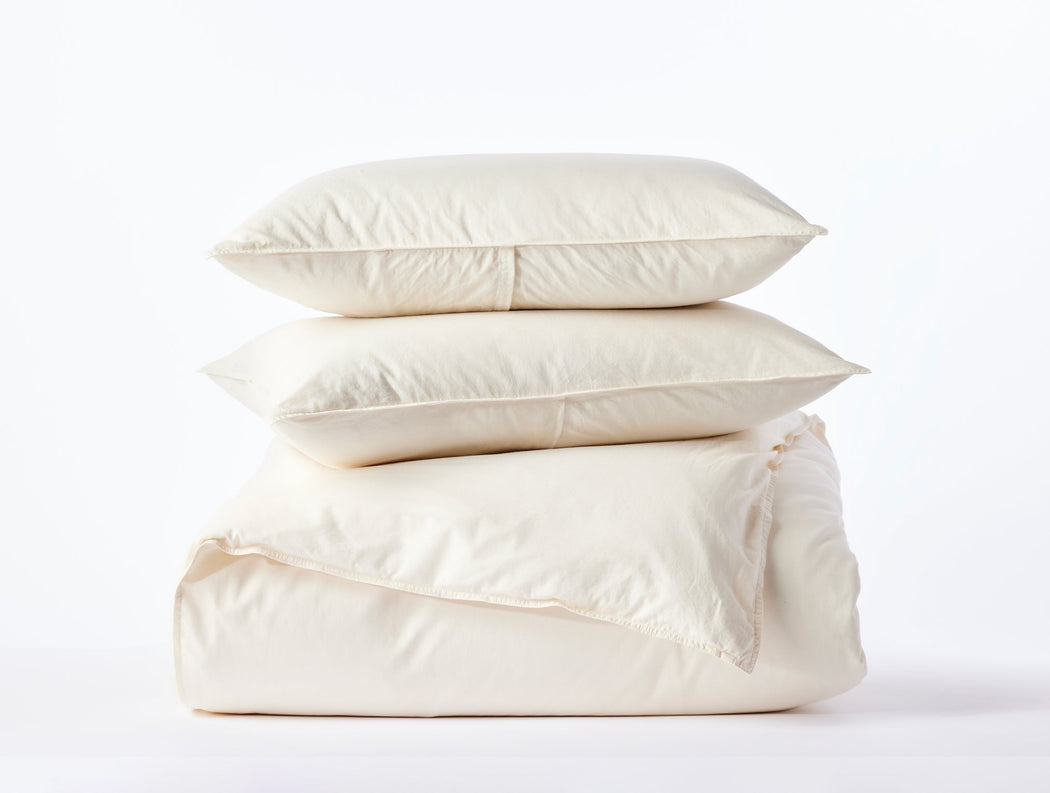 Organic Crinkled Percale™ Duvet Set