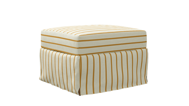 Slipcover: The Essential Ottoman in Hemp