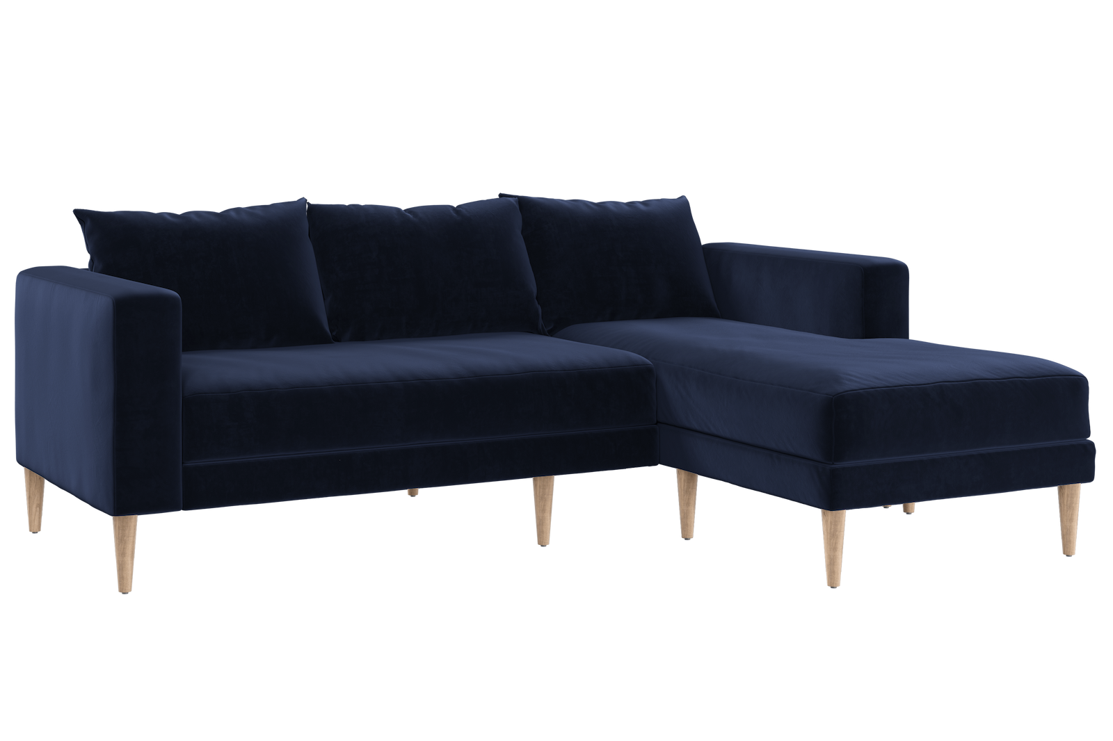 The Essential Sectional in Recycled Velvet