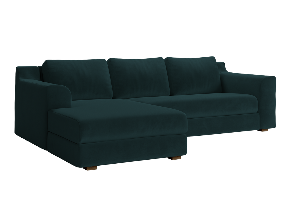 The Elevate Sectional in Recycled Velvet by Sabai