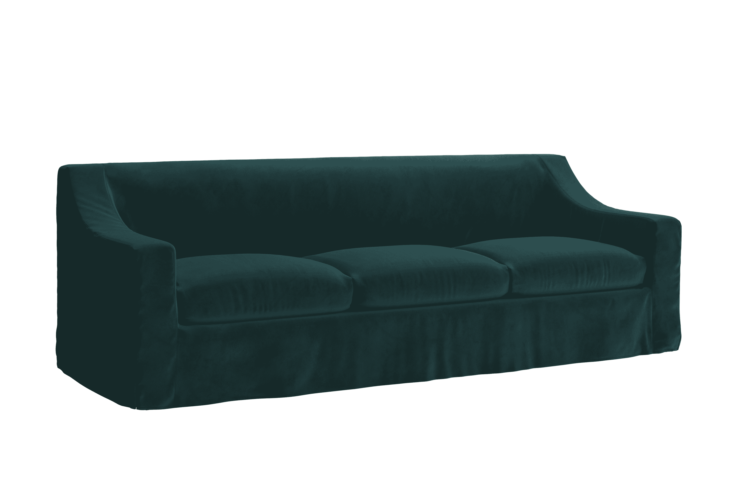 The Evergreen Sofa in Recycled Velvet