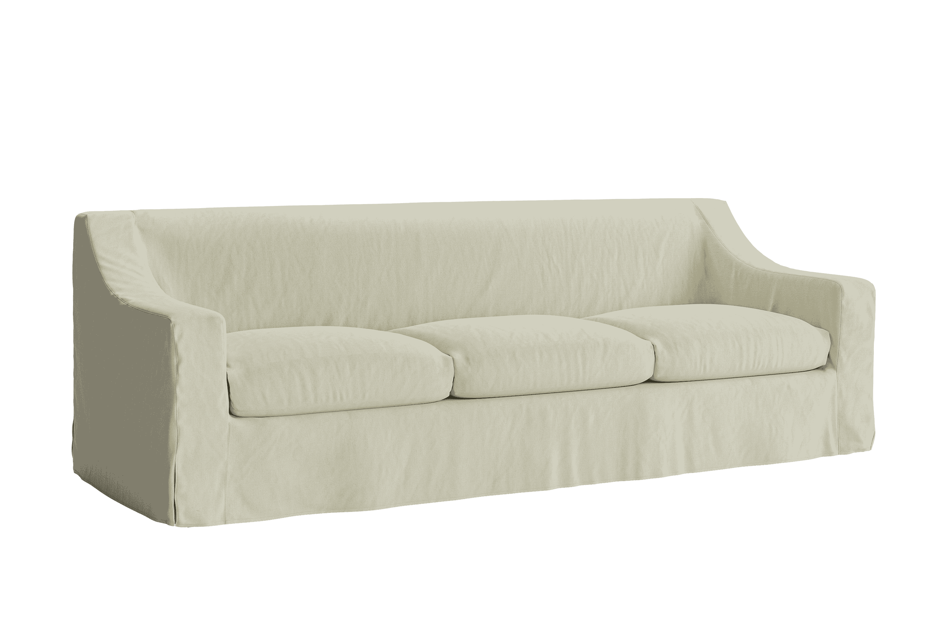 The Evergreen Sofa in Hemp