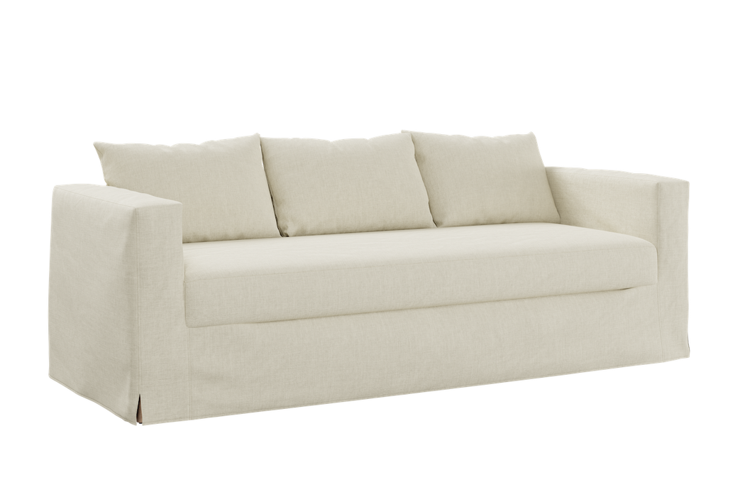 [Natural Hemp | Bench Cushion Sofa]