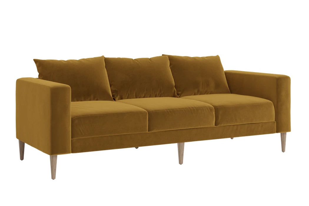 [Mustard Recycled Velvet | Individual Cushions]