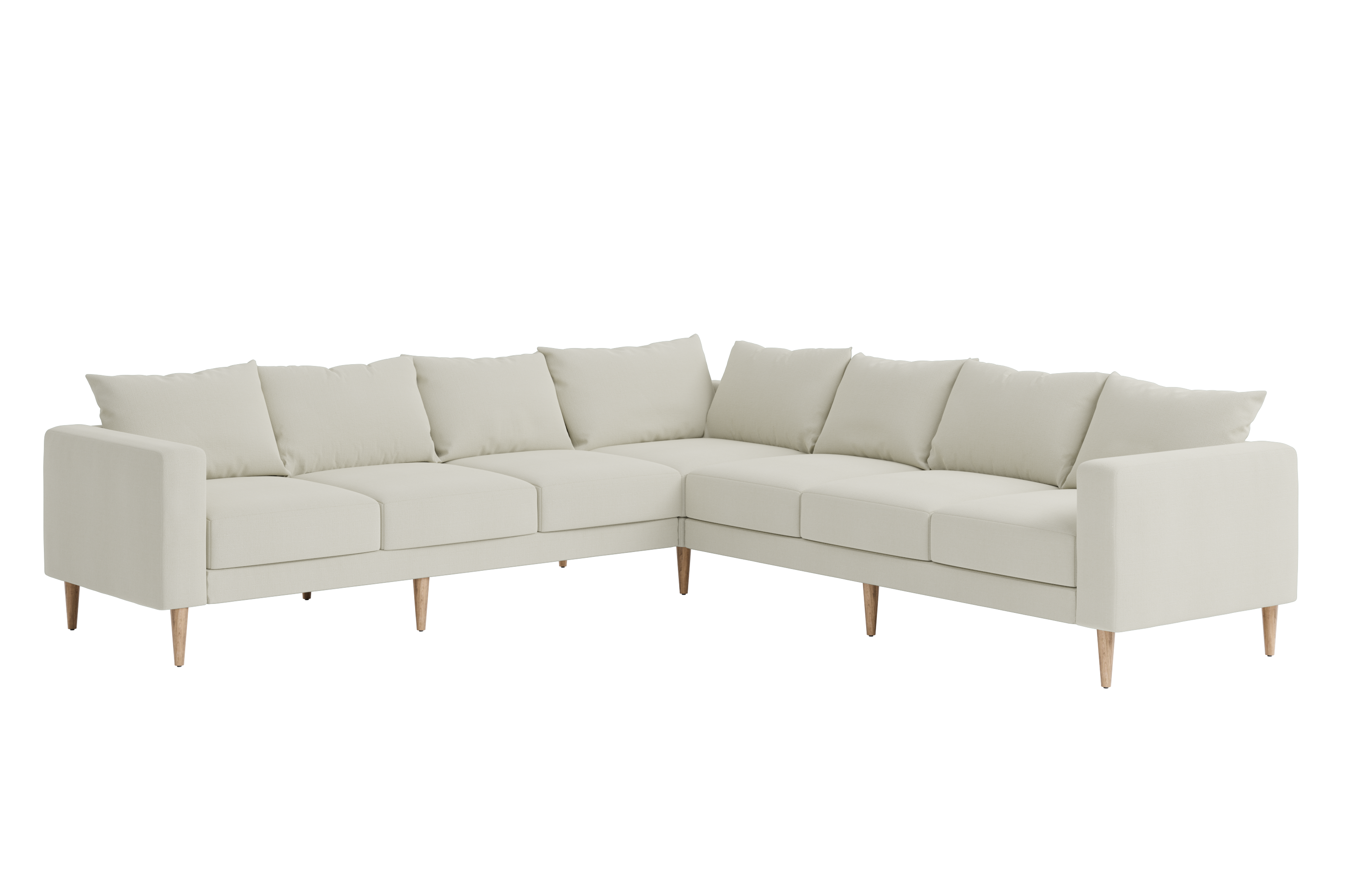 The Essential Corner Sectional (7 Seat) in Recycled Velvet