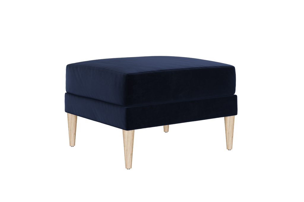 The Essential Ottoman in Recycled Velvet by Sabai